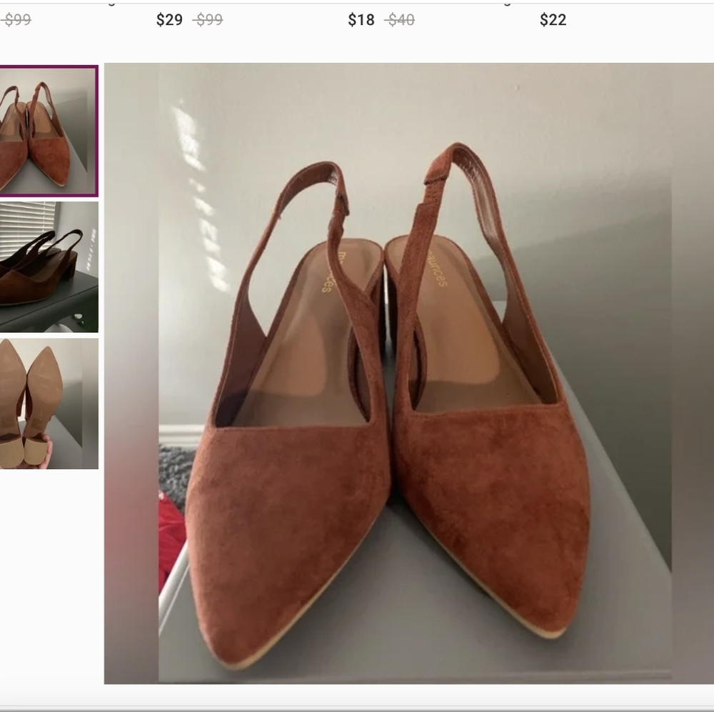 Size 8.5 Maurices Block Sandles